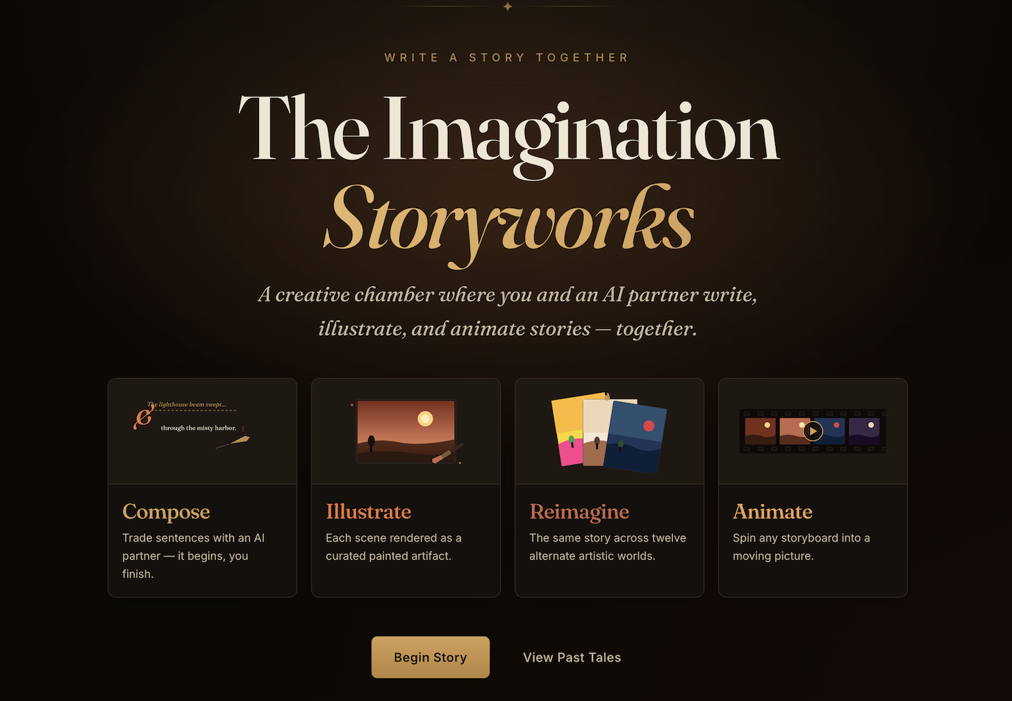 Imagination Storyworks storytelling agent