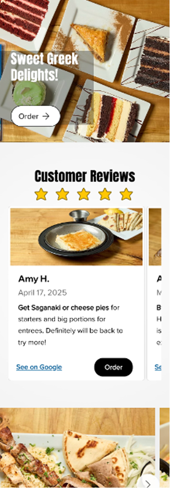 OPA mobile — ordering