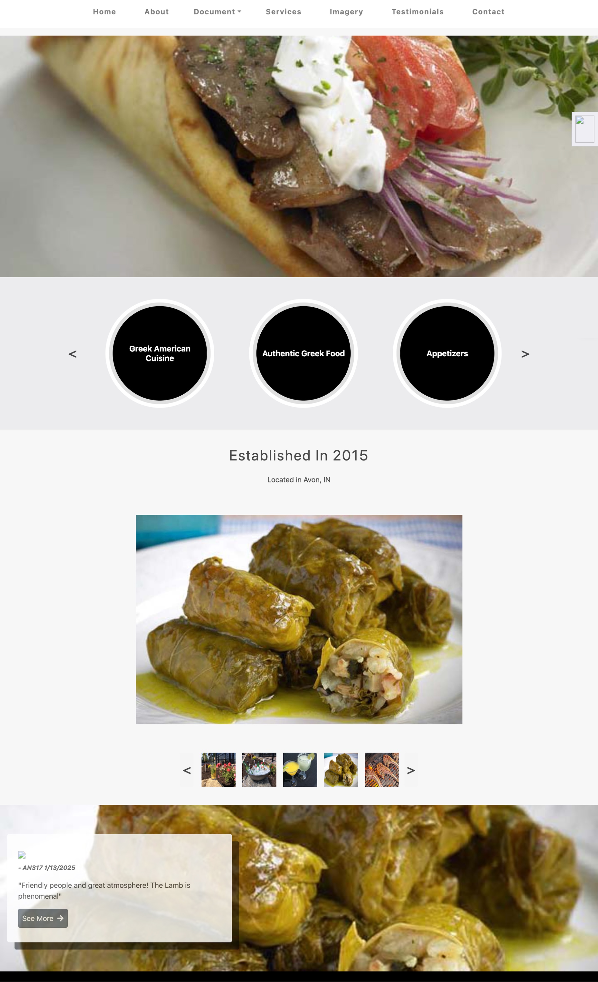 OPA's original website homepage — a static online brochure